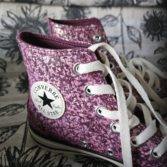 Converse Pink High-Top Sneakers - Picture 5 of 8